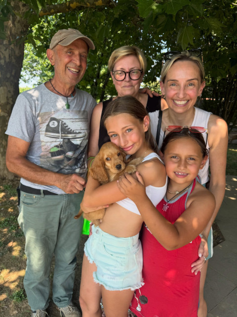 Carlos Vega's puppy